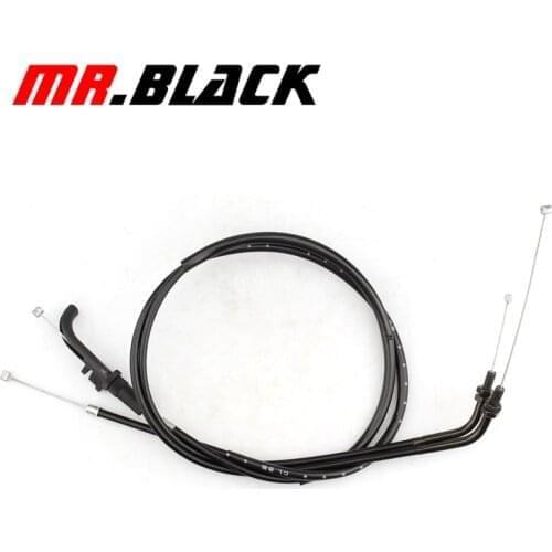 Motorcycle Black Steel Throttle Cable Carburetor Line Gas Wire For KAWASAKI ZXR250 ZXR400 ZXR 250 400