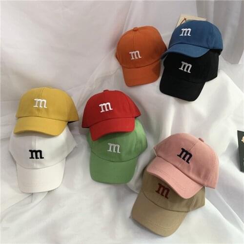 Baby boys girls hat spring summer children sunscreen sun hat m bean baseball letter cap Korean version