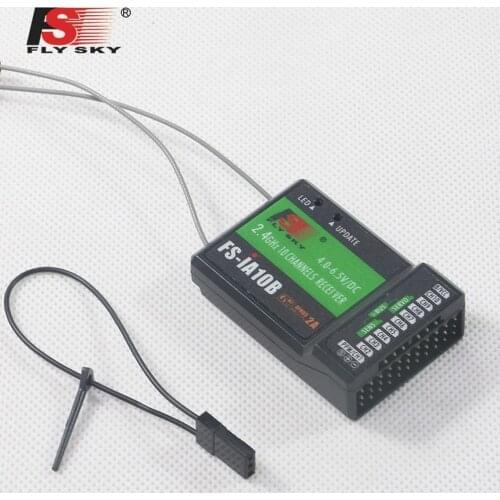 FLYSKY 2.4G 10CH FS-iA10B iA10B Receiver PPM Output With iBus Port for FS-I10 FS-I6S Transmitter FPV Racing Drone Quadcopter