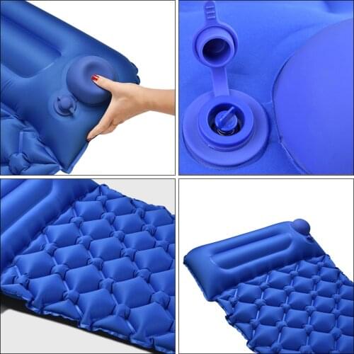 Camping Matress In/Outdoor Tent Bed Hiking Air Inflatable Sleeping Mat Soft