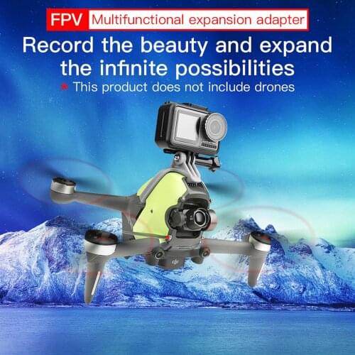 Multifunctional 3D Printing Expansion Adapter for DJI FPV Drone for OSMO Action GoPro Sports Camera Fixing Parts for DJI FPV