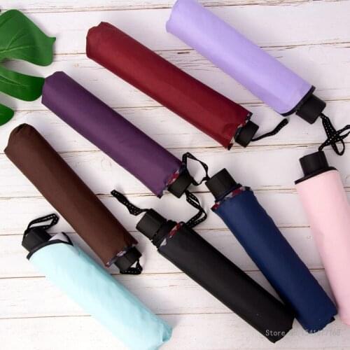 Mens and womens oversized folding solid-color ten-bone umbrellas essential for business travel and portable windproof umbrella