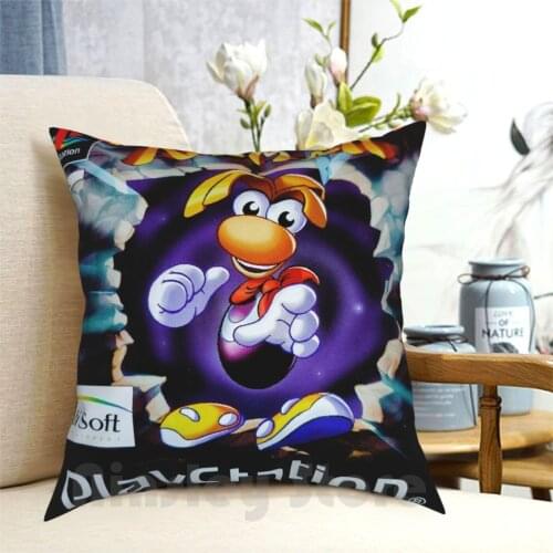 Ps1 Rayman Game Pillow Case Printed Home Soft DIY Pillow cover Retro Nostalgic Vintage Gamer Gaming Gamer Girl Videogames