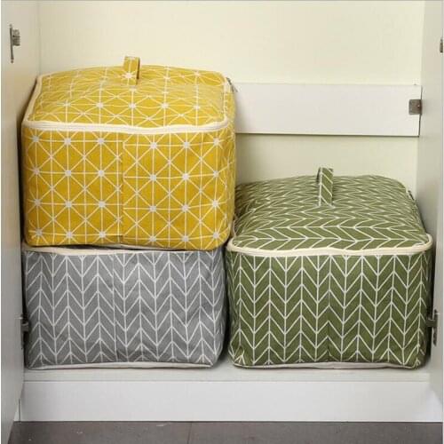 New Waterproof Breathable Cotton Clothes Storage Bag Impermeabile Folding Portable Organizer Bags For Clothes Travel