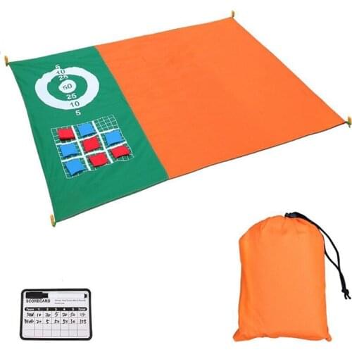 Beach Blanket Sandproof Waterproof, 4-7 Adults Oversized Beach Mat Lightweight Portable Picnic Blanket