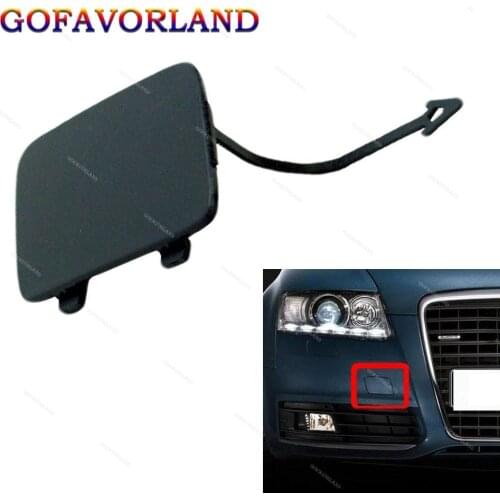 4F0807441F Front Bumper Tow Hook Eye Cover Cap Unpainted Fit For AUDI A6 Quattro C6 Facelift 2009 2010 2011