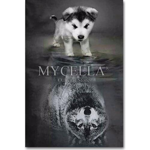 Full,Diamond Embroidery,Animal,Dog Wolf,5D,Diamond Painting,Cross Stitch,3D,Diamond Mosaic,Needlework,Crafts,Christmas,Gift