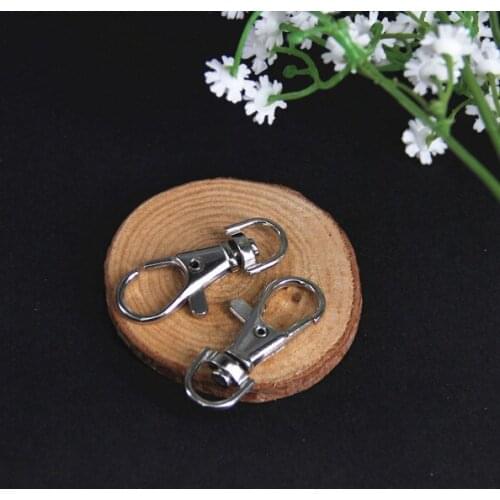 38*16*5mm Silver Metal Trigger Snap Lobster Claws Swivel Hardware Hook Clasp Sewing Supplies for Bags Key Ring 20piece /K370