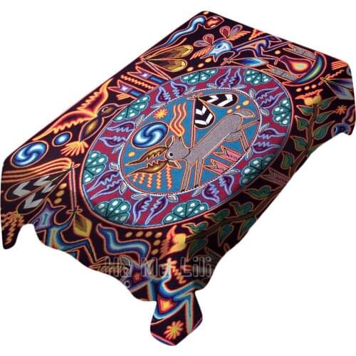 Forest Elk Nightmare Fantasy Printed Tablecloth Art For Interior And Exterior Decoration