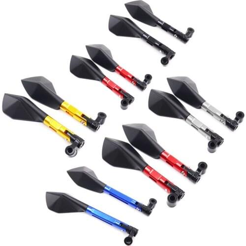 Universal 25.3CM Motorcycle Rear View Side Mirrors For Yamaha For Kawasaki For Honda For Suzuki