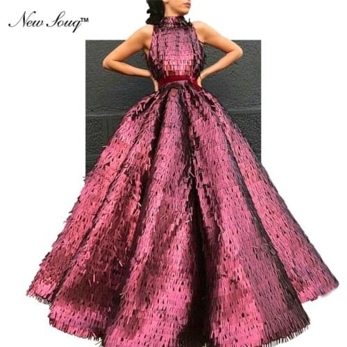 2019 New Arrival Evening Dress Formal Gowns Sequin Long Prom Dresses Dubai Arabic Vestido De Festa Islamic Dubai African Dress