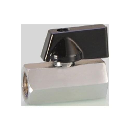 1/4" BSP Female x 1/4" BSP Female Thread Two Way Brass Mini Ball Valve Air Compressor Valve For Water Oil Air