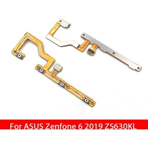 10pcs/lot Power on/off Volume Key Button Flex Cable Ribbon For ASUS ZenFone 6 2019 ZS630KL