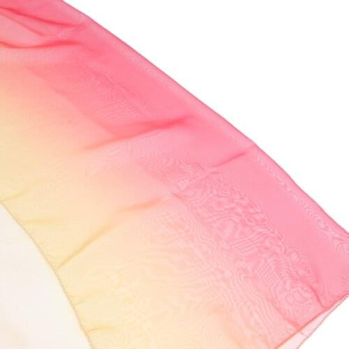 2pcs Belly Dance Silk Veil Poi Throw Balls Stage Props Accessory Pink