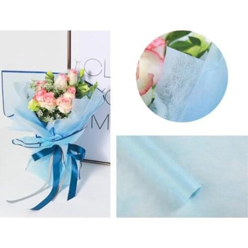 20pcs/lot Non-woven Fabric Line Paper Flower Bouquet Gift Wrapping Paper Handmade DIY Craft Papers