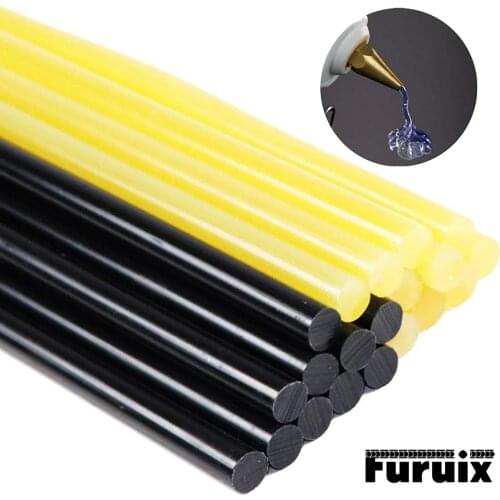 20pcs Hot Melt Glue Sticks Paintless Dent Repair Tool for Car Dent Remover Set Yellow & Black