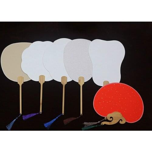 Chinese Calligraphy Painting Creation Xuan Paper Fans 5pcs/lot Classical DIY Hand Fan Blank DIY Xuan Paper Fan Art Supply