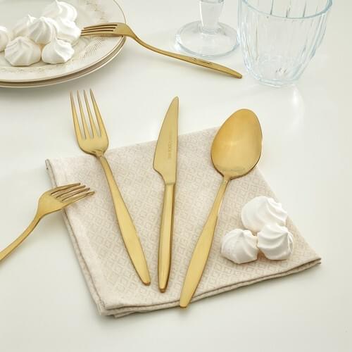 6 persons) 24 piece set Fork Spoon Knife Set Cutlery Set Spoon Fork Set Kitchen Utensils Sets Tableware Sets