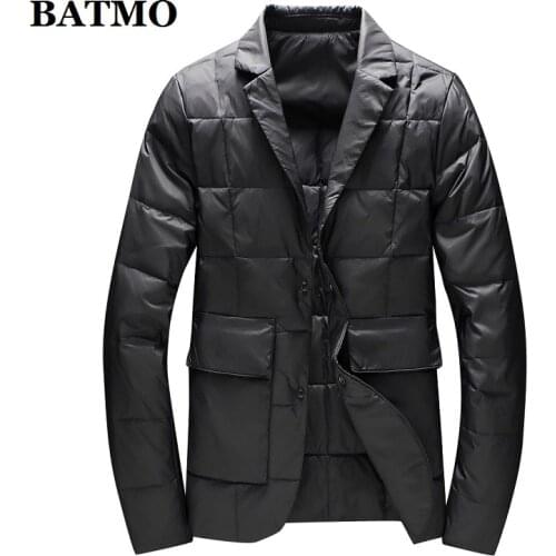 BATMO 2020 new arrival high quality 90% white duck down jackets men,mens winter blazer, 88016