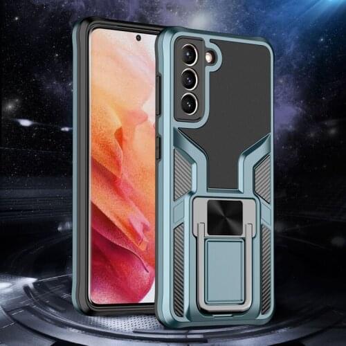 Funda Case for Samsung Galaxy S21 Ultra S20 Plus Note20 Ultra Vehicle Magnetic Coque Bracket Protective Phone Case Cover Capa