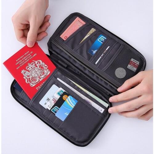 Travel Passport Cover Womens Wallet Purse Mens Bank Credit Cards ID Organizer Bags Multifunction Case Accessories Supplies
