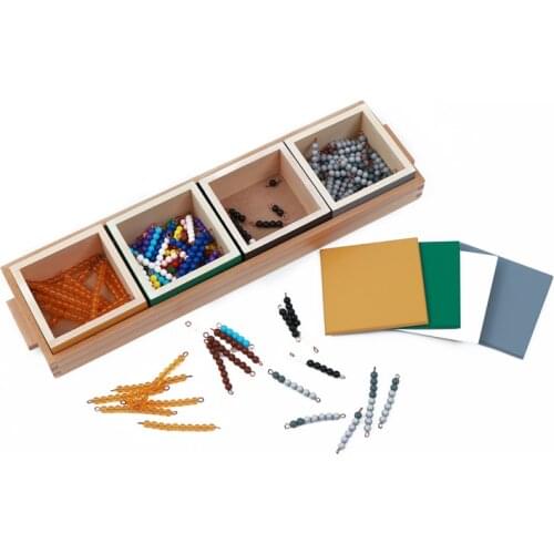 Subtraction Snake Game Wooden Montessori Materials Equipment for Arithmetic Early Educational Math Toys for Kids