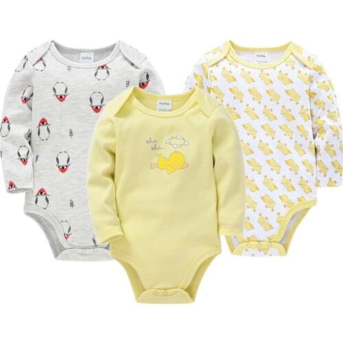 Newborn Baby Girl Bodysuit Long Sleeve 100%cotton Cute Cartoon Print Overalls 3M 6M 9M 12M 18M 24M Body bebe Clothing