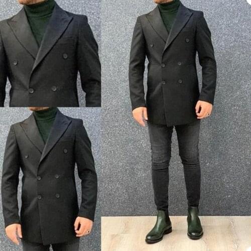 Handsome New Tuxedos Mens High Quality Smart Causal Bussiness Jacket Party Prom Groommens Blazer 1 Piece