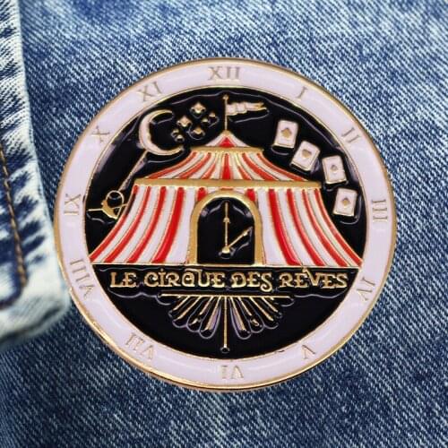 Mysterious Night Circus Brooch Metal Enamel Lapel Badge Collect Denim Jacket Backpack Pin Decoration Given Friends And Fans Gift