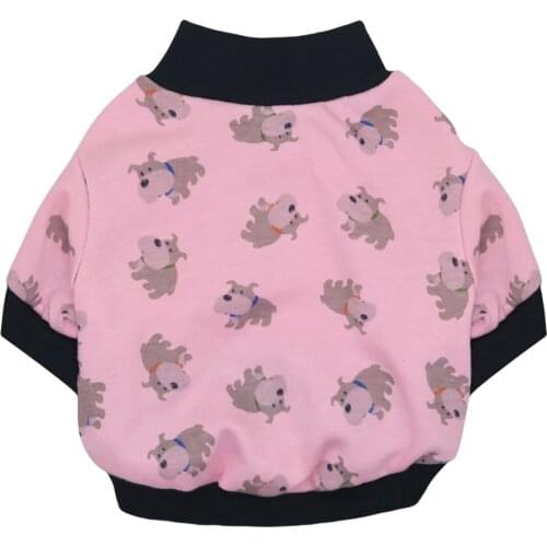 Cute Printed Warm Dog Clothes Puppy Pet Cat Pullover Sweater Jacket Coat Winter Soft Hoodies For Small Dogs Chihuahua Outfits