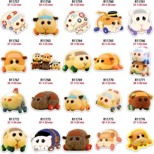 Cute Cartoon Mouse Resin Planar Cabochon Printed 10pcs/lot for Earring Keychains Hair Bow