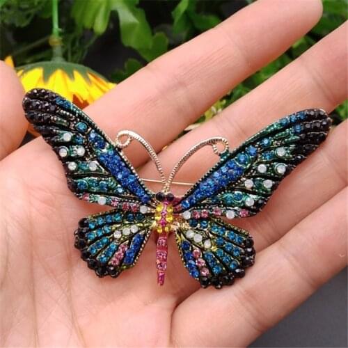 Natural Butterfly Brooch Pins Exquisite Butterfly Brooches for Women Men Animal Jewelry Gift Cute Elegant Fashion Accessories