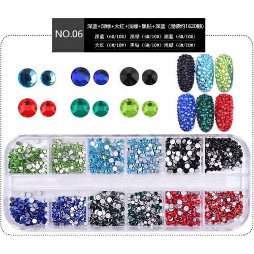 Nail Art colorful Diamond Rhinestone DIY Nail Art Decoration Tools Set