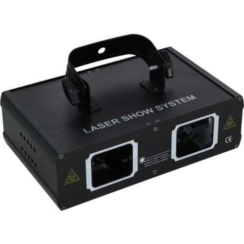 New 2 Lens Scan Red Green Blue RGB Beam Pattern Laser Lights DMX 9CH PRO DJ Party Club Bar Holiday Wedding Show Stage Lighting