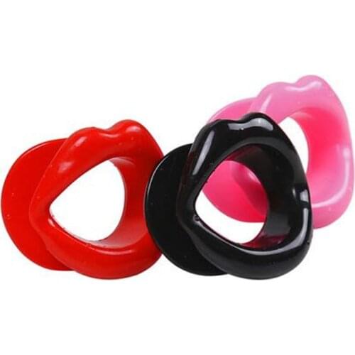 New 3 Color Sexy Lips Rubber Mouth Gag Open Fixation Mouth Stuffed Erotic Sex Toys for Women Adult Games Sex Products Toys
