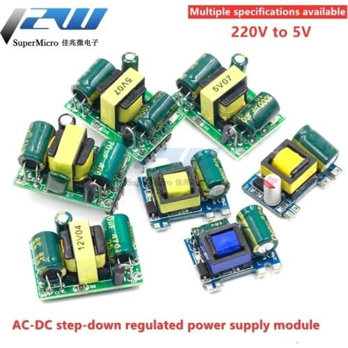 Precision AC-DC Buck Converter, 5V , AC220v, 5V DC, Step-Down Transformer Power Supply Module 1A/2A/600mA/700mA,5W/3.5W/10W