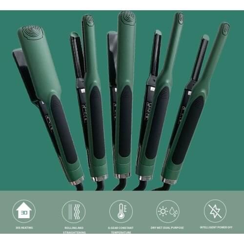 Professional Hair Straightener Temperature Adjustment Ceramic Heating Plate Salon Styling Tool Hair Iron Flat Iron