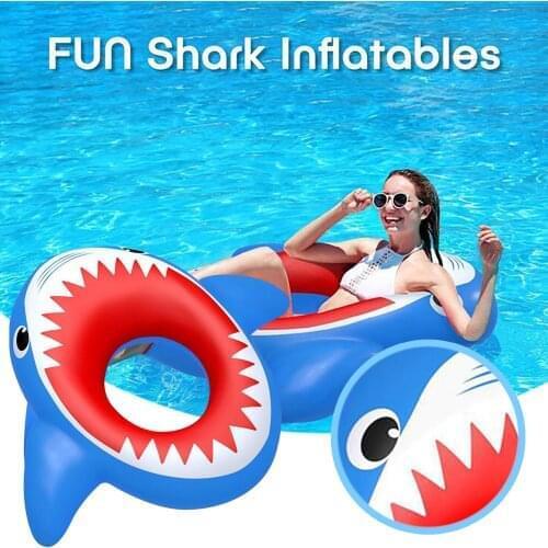 Fish Inflatable Pool Float Circle Swimming Ring for Kids Adults Giant Swimming Float Air Mattress Beach Party Pool Toys