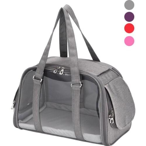 Strong Cat Carrying Bag Waterproof Top Window Safety Leash Fleece Mat Kitten Puppy Pet Carrier For Small Dogs Travel