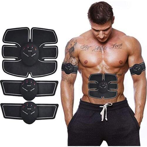 Abdominal Muscle Fitness Trainer Electronic Muscle Exerciser Machine Fitness Belly Leg Arm Exercise Gear Workout Equipment