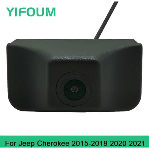 YIFOUM CCD Car Front View Parking Night Vision Positive Waterproof Logo Camera For Jeep Cherokee 2015 2016 2017 2018 2019 2021