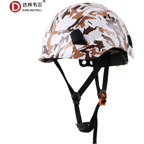 DARLINGWELL Safety Hard Hat Camo Protective Helmet Outdoor Riding Climing Rescue Helmets Vents ABS Working