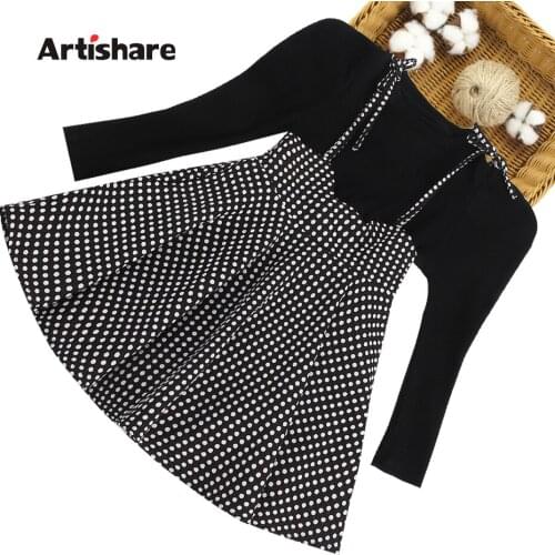 Teen Girls Clothing Solid Tshirt + Dress Girls Clothing Spring Autumn Costumes For Girls Casual Style Costumes For Children