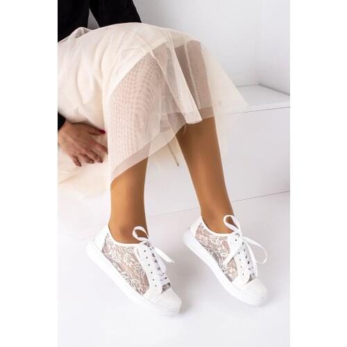 Lal Shoes & Bags Women White Lace Detail Bridal Shoes 'Turkish' Quality 2021 Fashion Design Season Comfort Fast Shipping