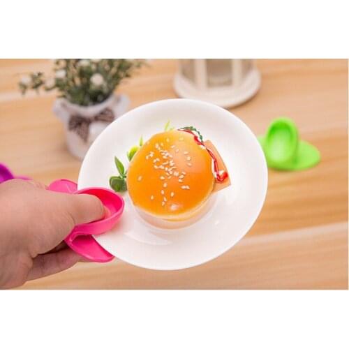1PC Heat Resistant Microwave cooking tools Silicone Oven Mitt Cooking Pinch Grips Skid Silicone Pot Holder OK 0501