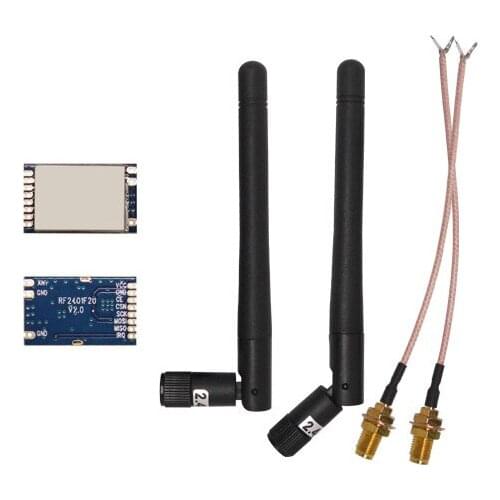 10sets/lot RF2401F20 - long range 20dBm 2.4GHz nrf24l01+ module 100mW 2.4g nrf24l01 pa lna module with FCC approval