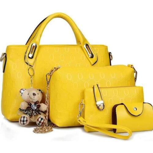 4pcs/Set Women Bag Ladies Hand Bags Luxury Handbags Women Bags Designer Bags For Woman 2020 Handbag PU Composite Bag