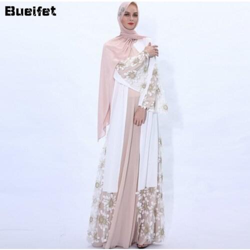 Abayas Dress for Women Dubai Turkey Kaftan Marocain Malaysia Bangladesh Cardigan Robes Summer Muslim Cardigan Islamic Clothing