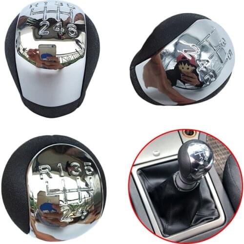 Car Accessories 5/6 Speed Gear Shift Knob Lever Shifter Headball For Opel Vauxhall Vectra C Vectra B Corsa Astra T07 2002-2005