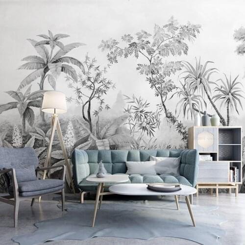 Bacal Custom Photo 3D wall paper Tropical Rainforest Plant Forest Large 3d Mural Wallpaper For Living Room sofa bedroom decor